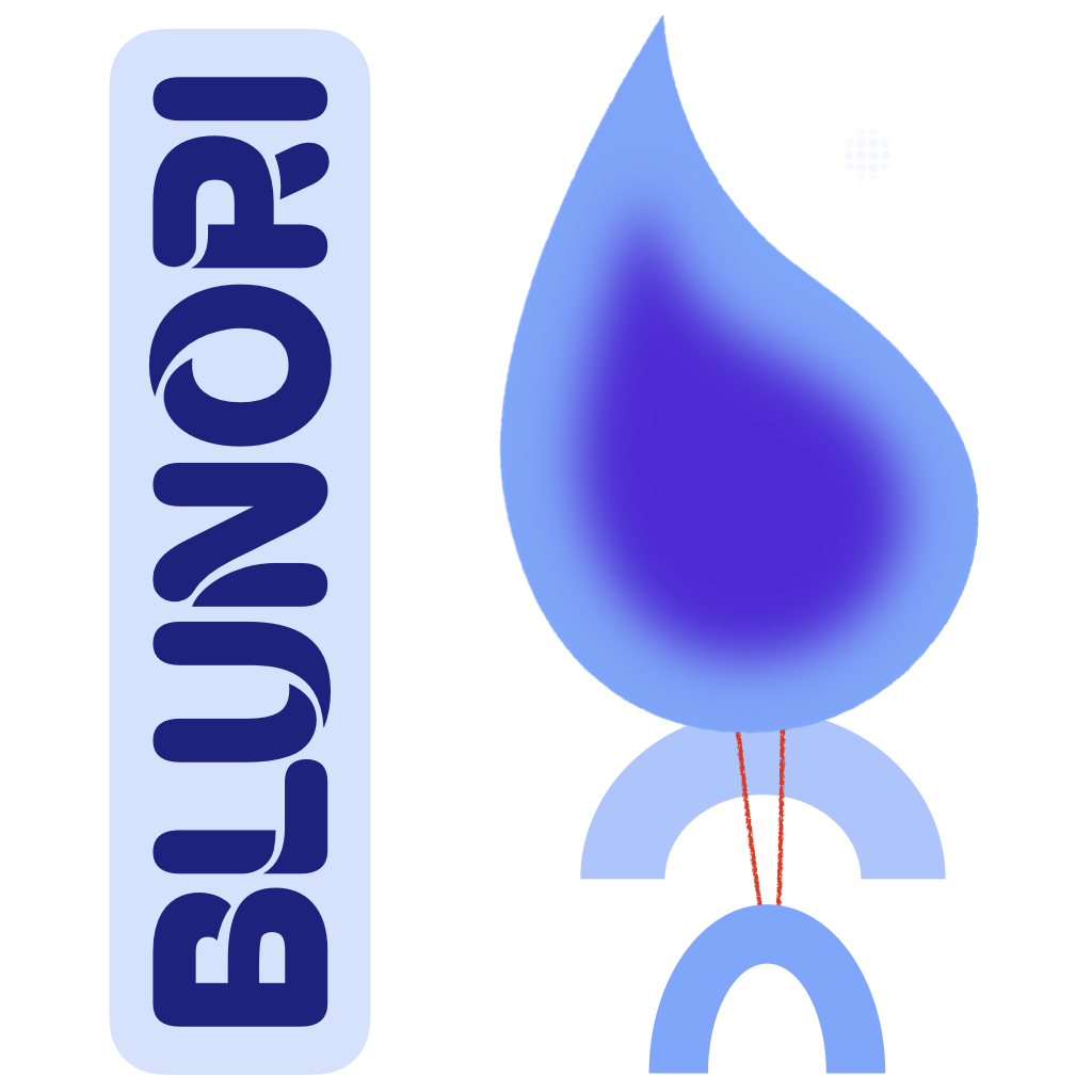BluNori Logo - light